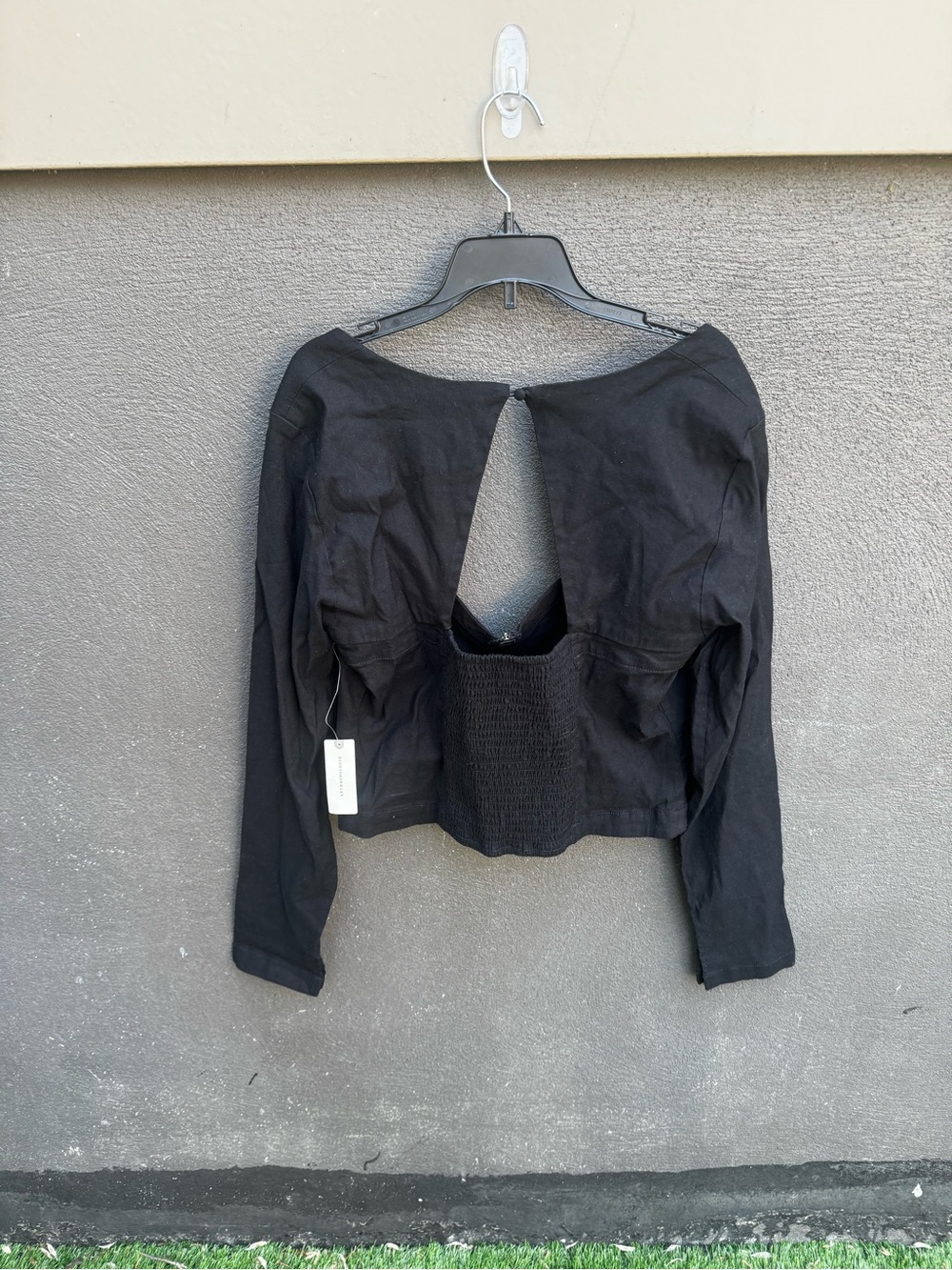 Anthropologie Maeve Black Zip-Front Cropped Jacket NWT - Picture 5 of 9